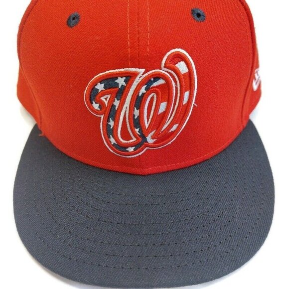 59Fifty New Era Size 8 Washington Nationals Fitted Hat On Field Cap … - Picture 2 of 7